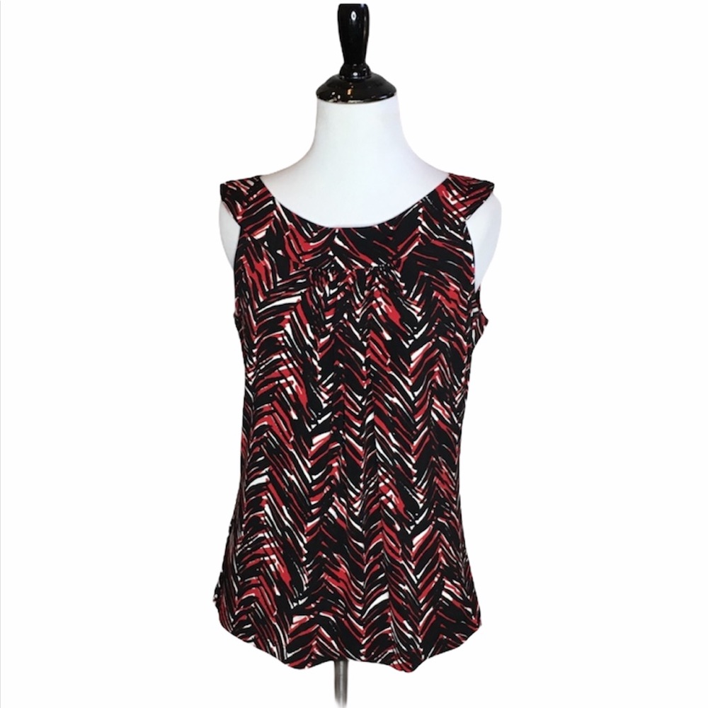 Calvin Klein pleated abstract top -Size S
